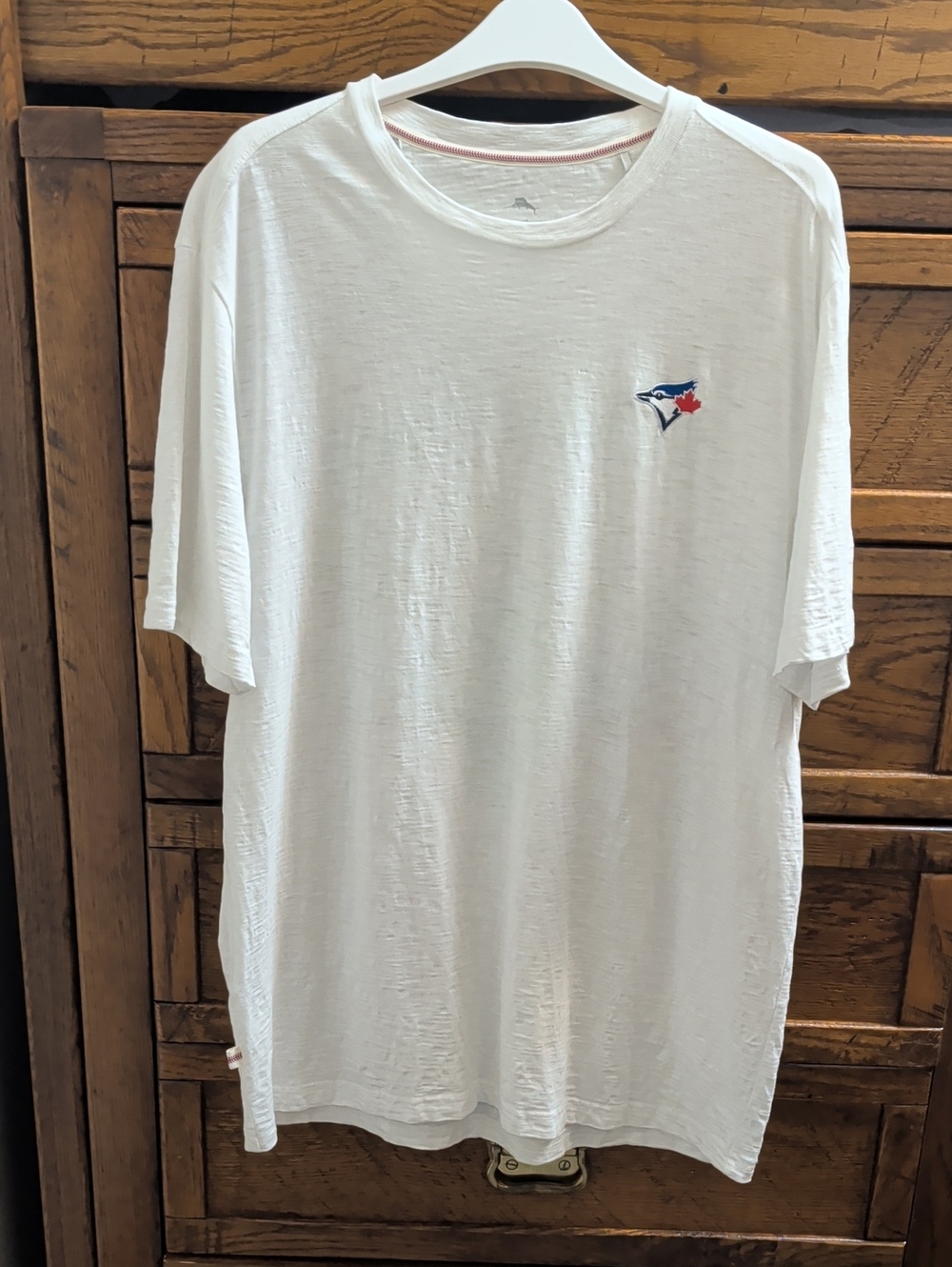 Men's Tommy Bahama Blue Jays  White Short-Sleeve Crewneck Tshirt